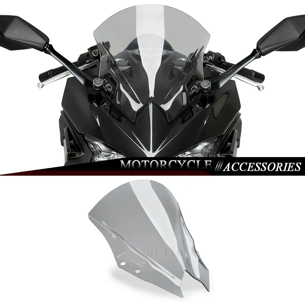 

Motorcycle Windscreen Wind Deflectors Front Windshield Screen Wind Deflector Fairing For Kawasaki Ninja 500 NINJA 500 SE 500SE
