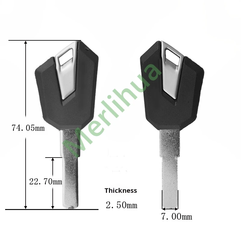 دراجة نارية غير مقطوعة مفتاح فارغة ل تشيانجيانغ متوافق 600RS 800RS 800 921 تشيس 600RS مفتاح قطع غيار خزان الوقود الإشعال