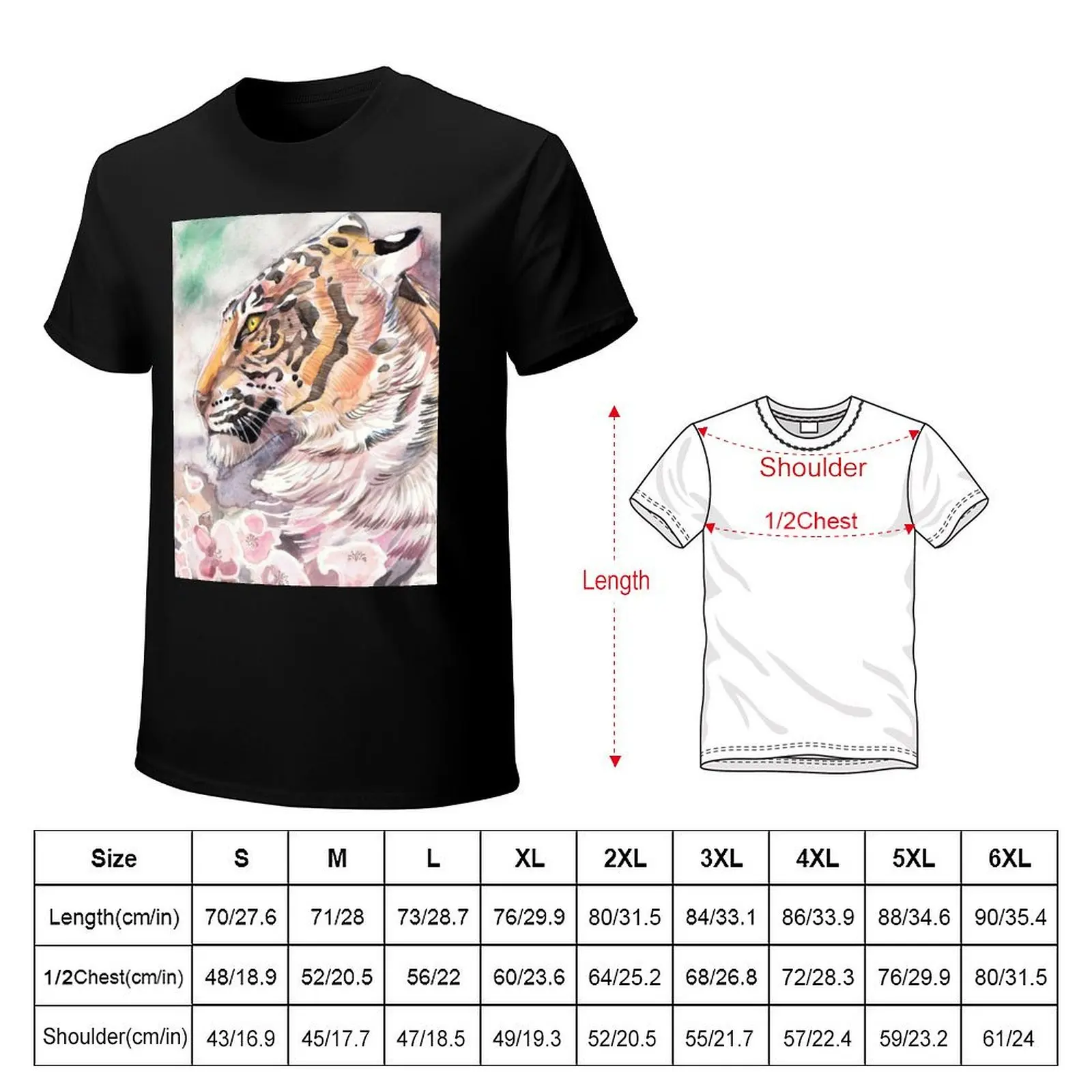 Tiger Blossom 2 T-Shirt Holiday Party T-Shirt for Men