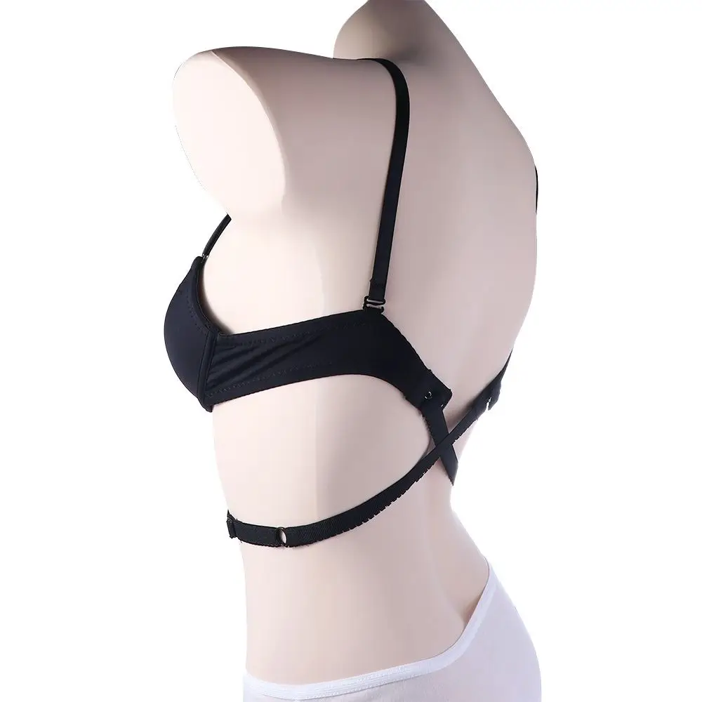 

Hook Deep V-neck Low Back Dresses Backless Bra Strap Adapter Bra Extension Belt Underwear Conversion Belt Bra Cross Belt