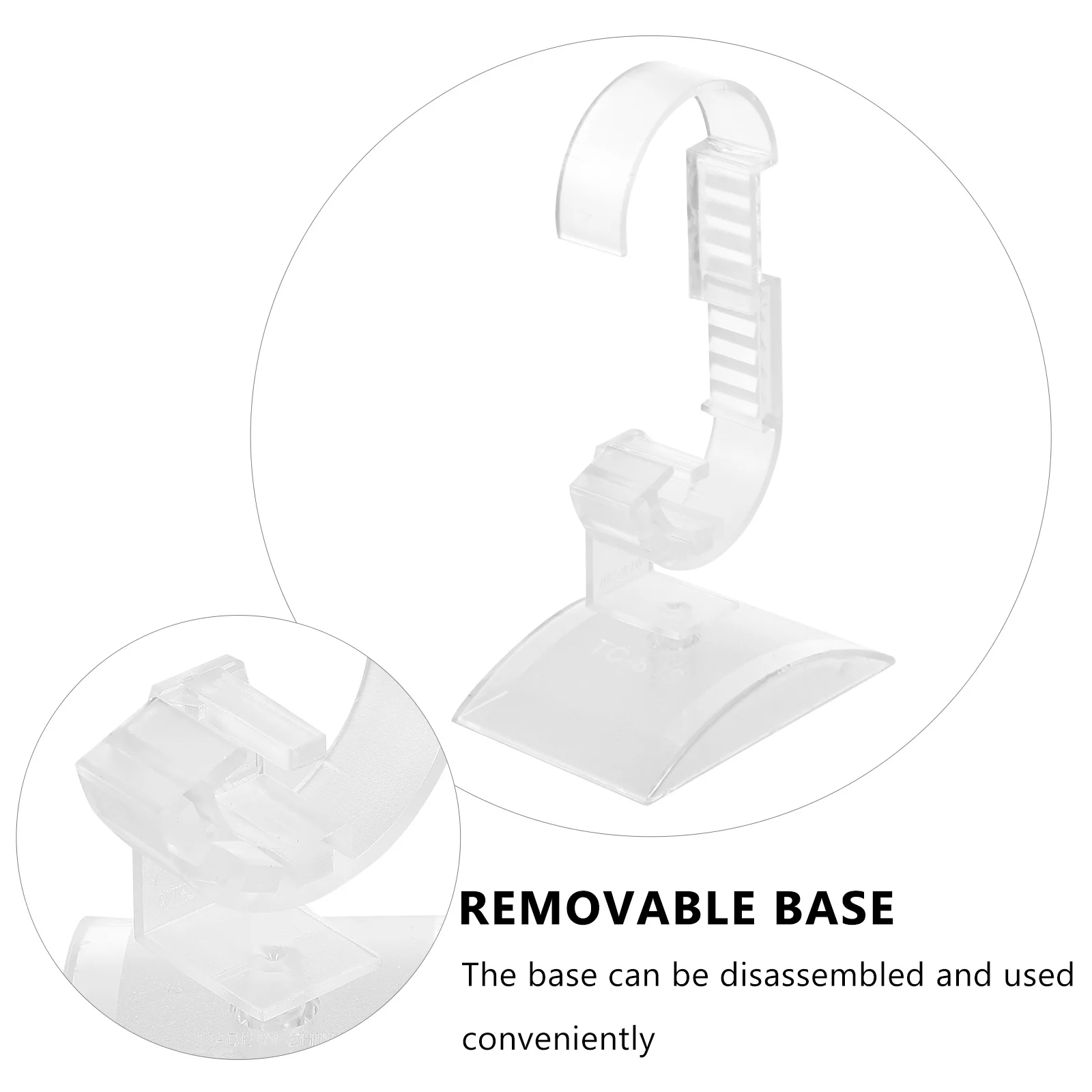 2 قطعة عرض موقف واضح حامل أكريليك قاعدة للرجال النساء ساعة التخزين المنظم معرض المجوهرات حامل ساعة مستقر