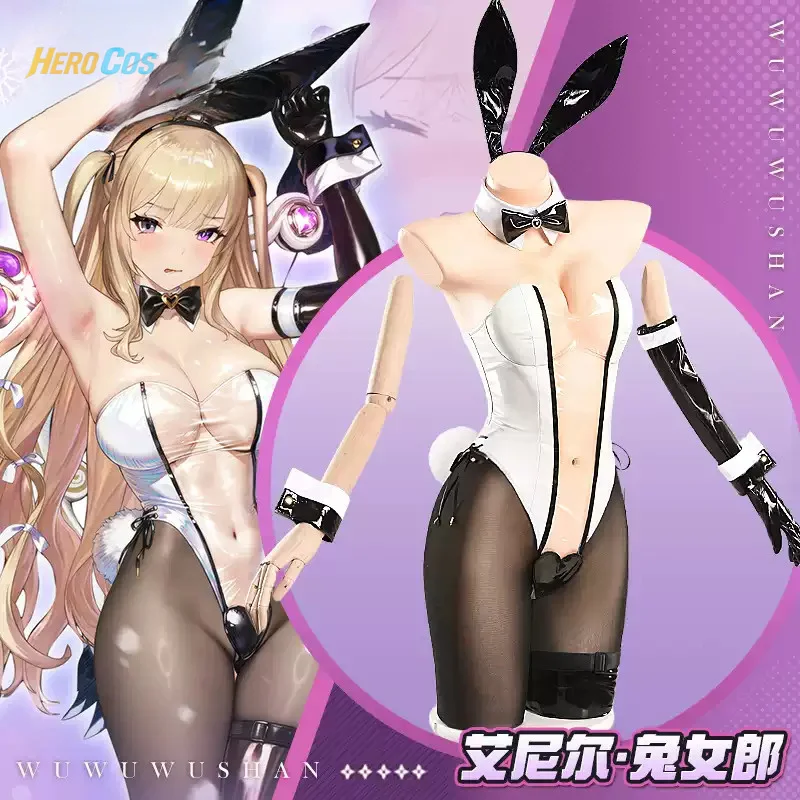 

Game Browndust2 Aynil Cosplay Costume Bunny Girl Jumpsuit Hallowmas Christmas Role Play Women HERO Cos