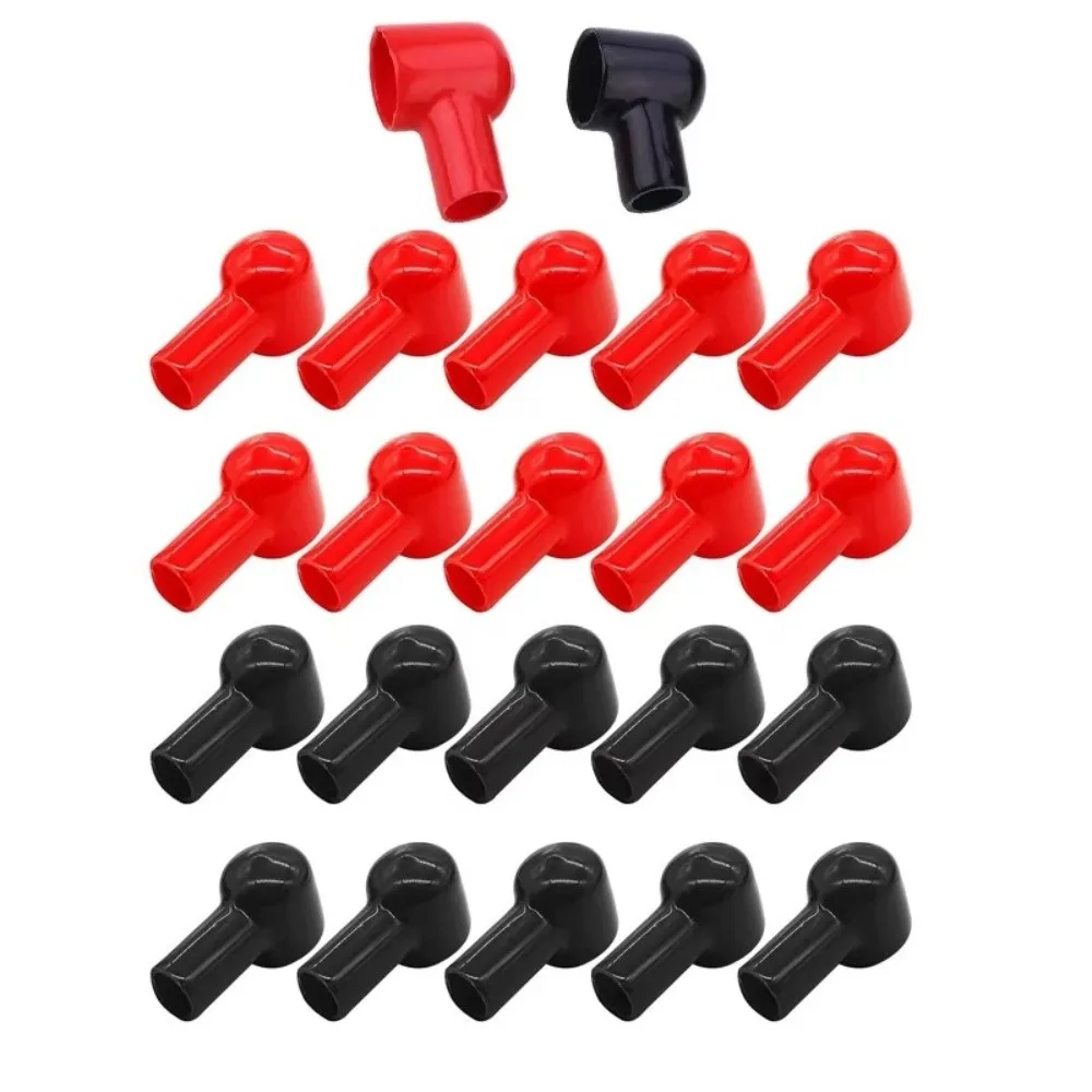 1/10PCS Rubber Battery Terminal Covers Optional Protective Sheath Replacement Battery Terminal Insulating Cap Insulating Cover