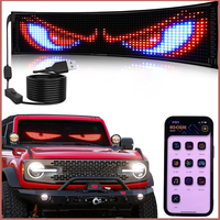 Scrolling Led Matrix Panel USB 5V IP65 Waterproof App Programmable Flexible Screen Display Animation Led Car Sign for Shop Ad