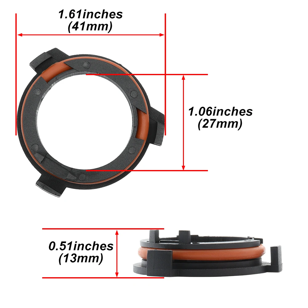 2Pcs H7 LED HID Headlight Bulb Retainer Clip Base Holder Headlamp Socket Adapter for Opel Astra G 1998-2005 Zafira A 1999-2005