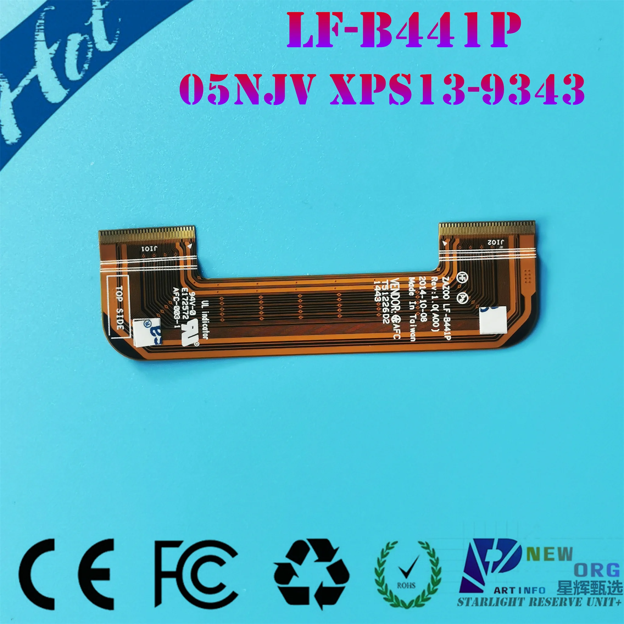 

NEW ORG Laptop FFC CABLE for DELL XPS13 9343 9350 9360 series IO swich board Flexible Flat Cable LF-B441P 05NJV