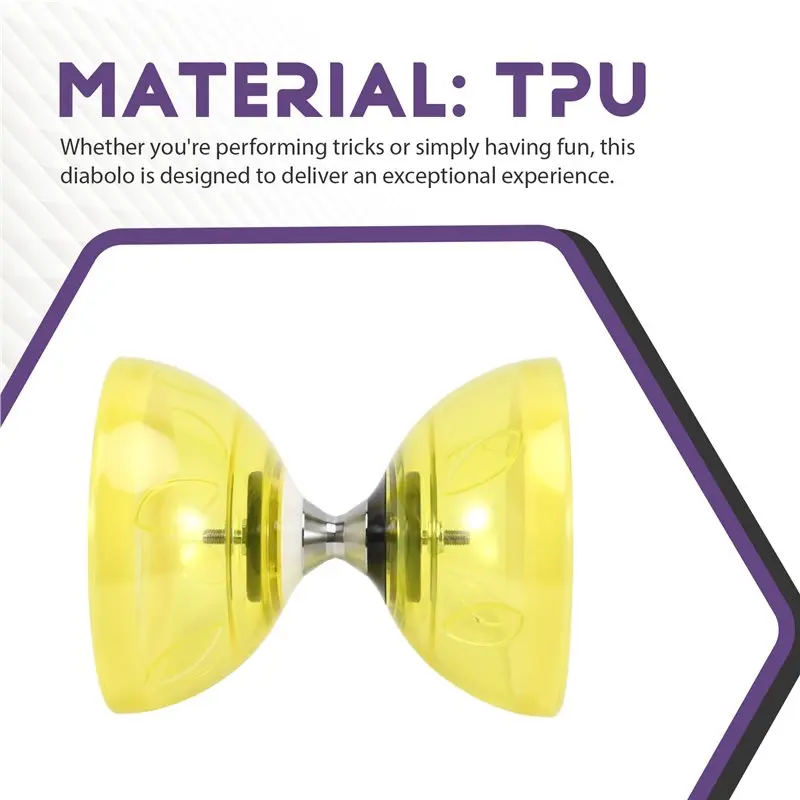 Diabolo z trzema łożyskami, dwugłowicowe, do ćwiczeń, do zabawy na zewnątrz, w stylu yo-yo, dla seniorów i dzieci, model B-Y44A