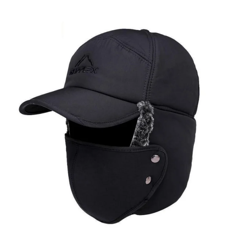 AliExpress Winter thermal hat, outdoor sports windproof hat with detachable face mask - suitable for skiing, skating, and mountain biking