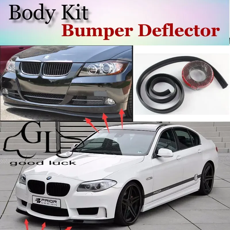 For BMW 2 F22 F45 2014 2015 Bumper Lip Lips / GOOD LUCK SHOP Spoiler For Car Tuning / TOPGEAR Show Body Kit + Strip