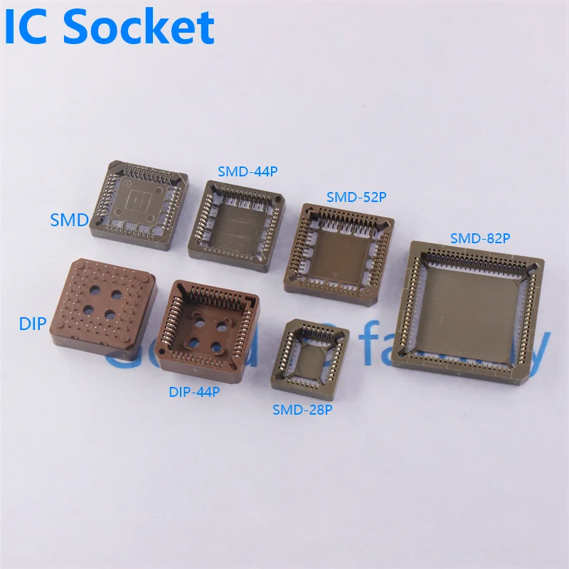 PLCC IC socket PLCC32 PLCC44 PLCC68 PLCC84 SMD DIP PLCC Socket adapter In Stock