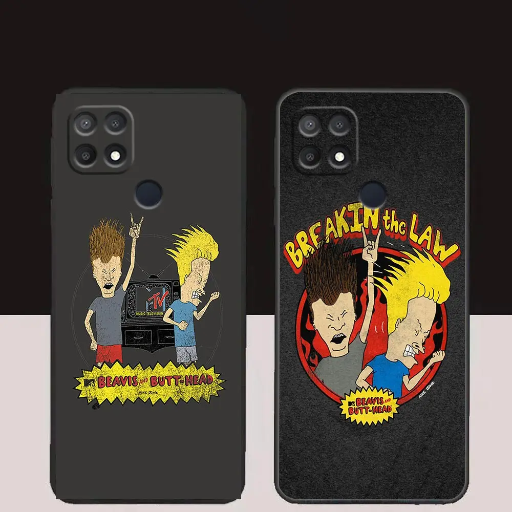 Cartoon Beavis And Butthead Phone Funda Case For OPPO A98 A95 A96 A94 A93 A92S A91 A78 A74 A58 A57 A55 A53 A33 A17 Case Shell