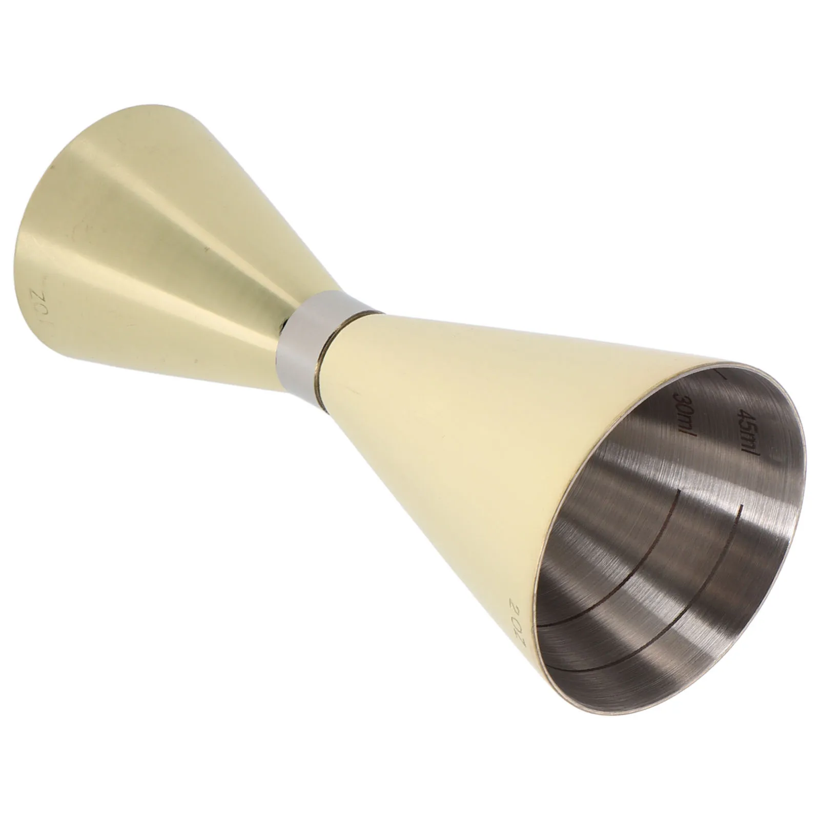 

1pc Stainless Steel Double Jigger Bartending Tool Thickened Wall Strong Construction Dual Capacity High for Cocktail