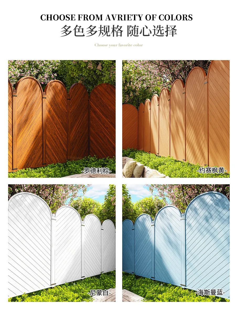 Wall fence Carbonized preservative wood Garden fence Privacy Outdoor partition Wooden fence Outdoor screen