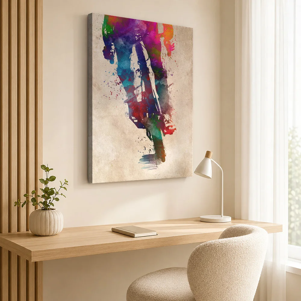 Cycling Framed Canvas Poster Customized Photo Modern Aesthetic Canvas Wall Art for Office Decor Collectible Ready to Hang Gift