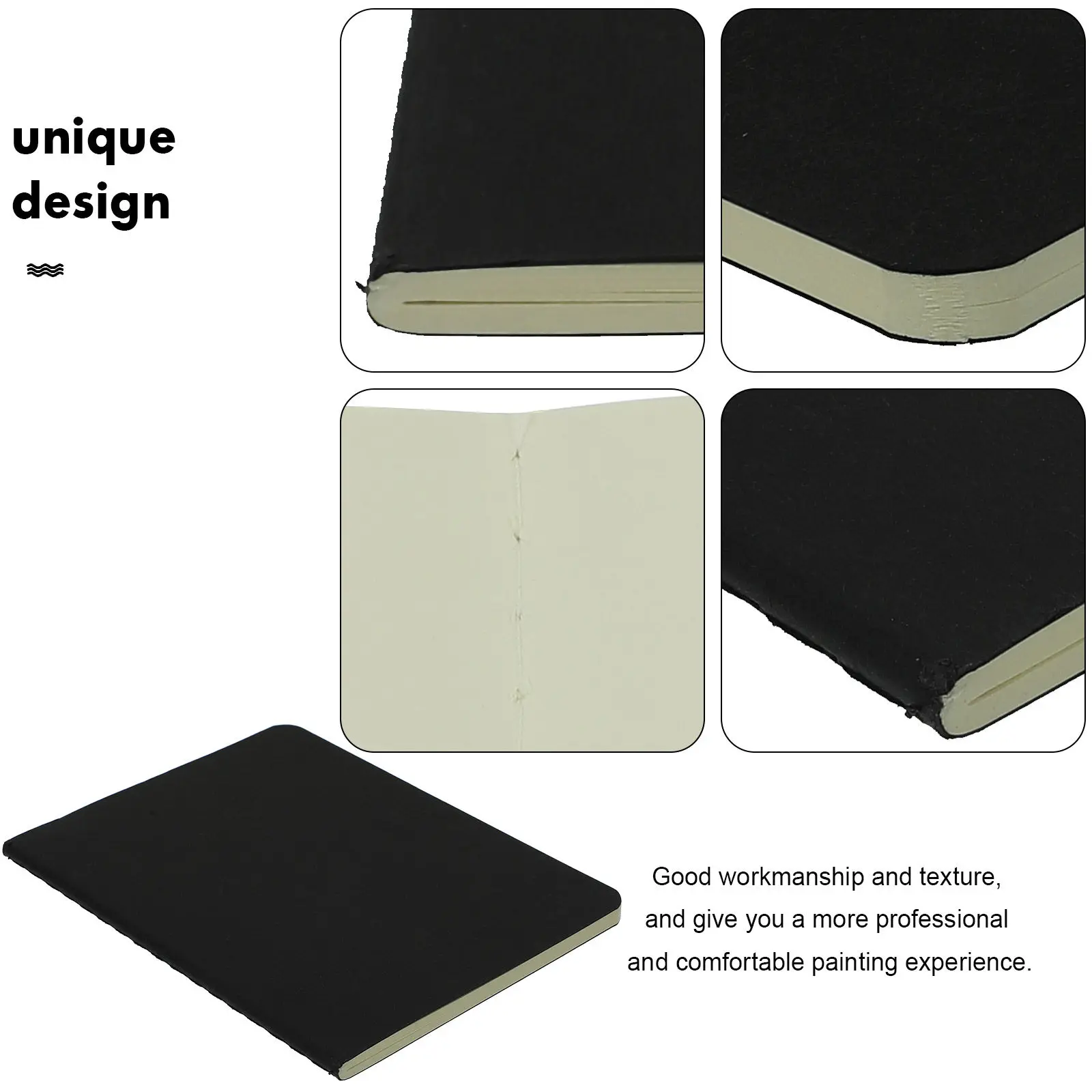 4Pcs Lightweight Sketchbook with Thick Paper Portable Drawing Pad Art Sketch Book for Students Artists Doodle Book Blank Sketch