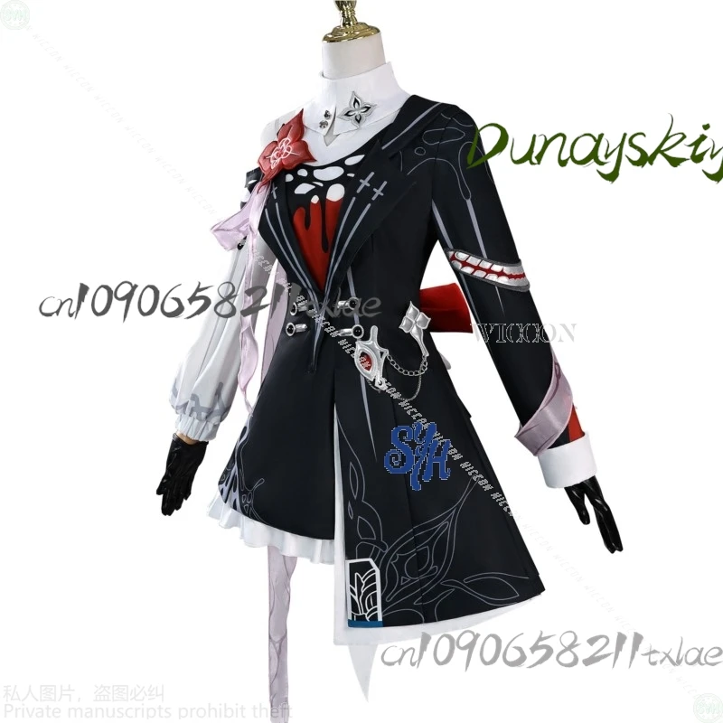 Shop1104340175 Store Evernight Play Honkai: Star Rail tume Black Goth Vampire Style Lolita Halloween Christmas Roleplay