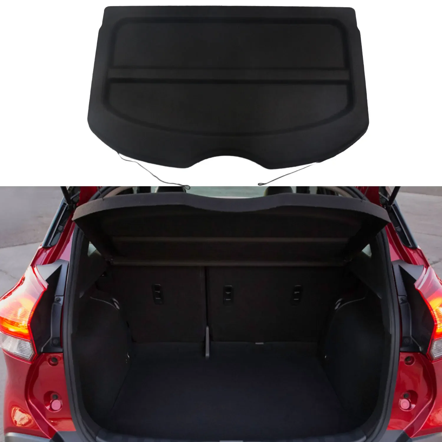 car accessories 2023 2024 Car Parts  cargo cover parcel shelf  for Nissan Kicks 17-23  Car Interior Decorations 4*4 parts