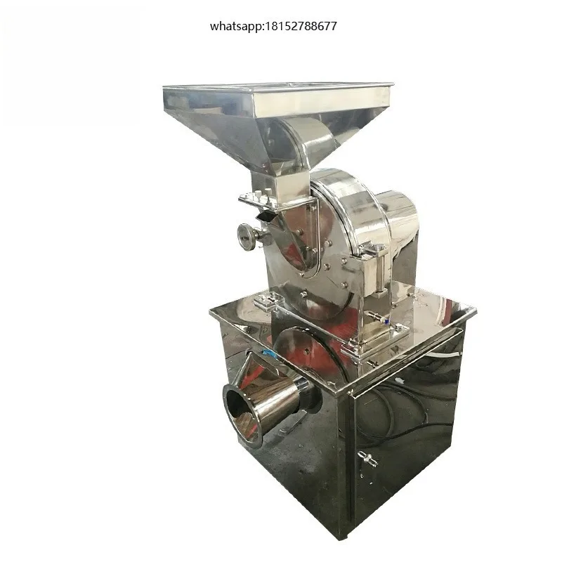 Small Size Dry Spice Powder Crusher Hammer Mill Pulverizer with Material 4kw Motor 20-150kg/h Output Industrial Use