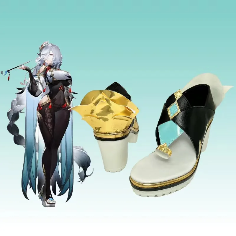أحذية لعبة Genshin تأثير شينهي تأثيري ، أحذية أنيمي لوليتا