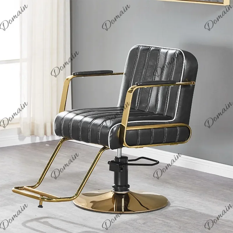 Nn Vintage Barber Chair for Salon, Heavy Duty Hairdressing Chair with Pump, Retro Styling Chair for Salon