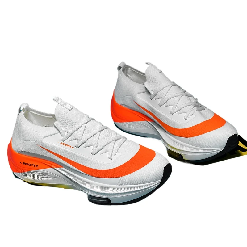 

Новые амортизирующие кроссовки для мужчин, подходящие для тяжелых бега, спортивные женские нескользящие уличные спортивные мужские кроссовки на шнуровке