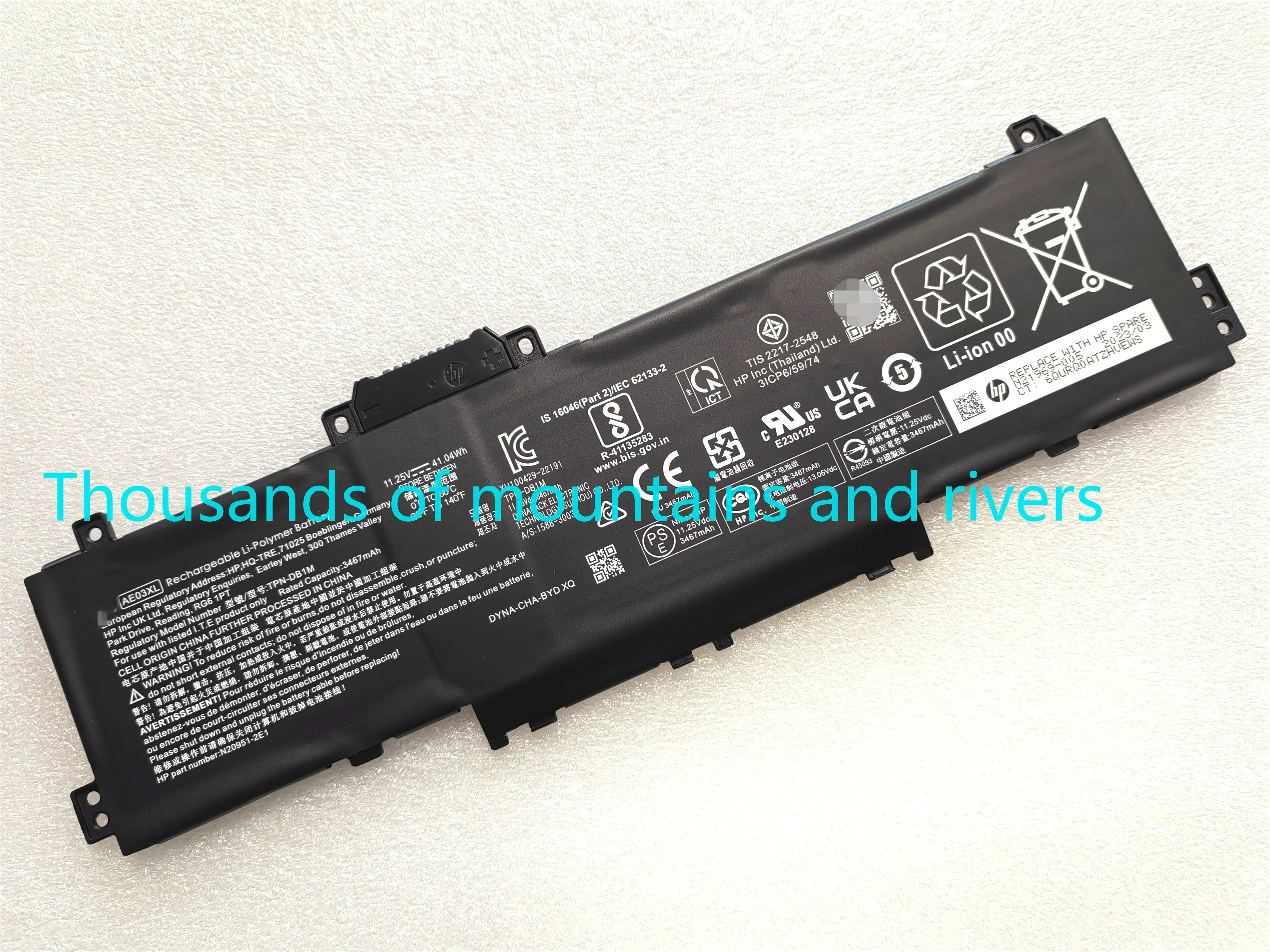 

Новый аккумулятор для ноутбука AE03XL для HP 240 G10 14-EE 15-FC HSTNN-AB1B HSTNN-OB3E Bateria 11,25 В 41,04 Втч 3467 мАч Сменный аккумулятор