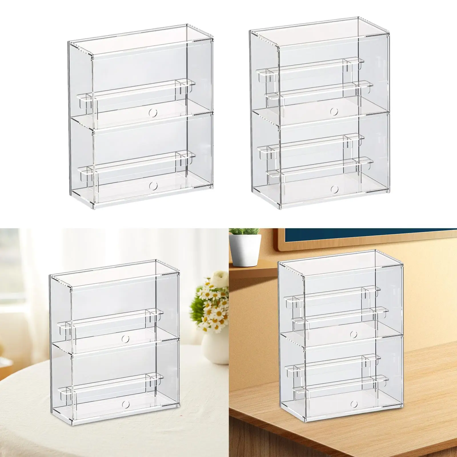 

Transparent Display Case Acrylic Stackable Protection Box Car Model Showcase