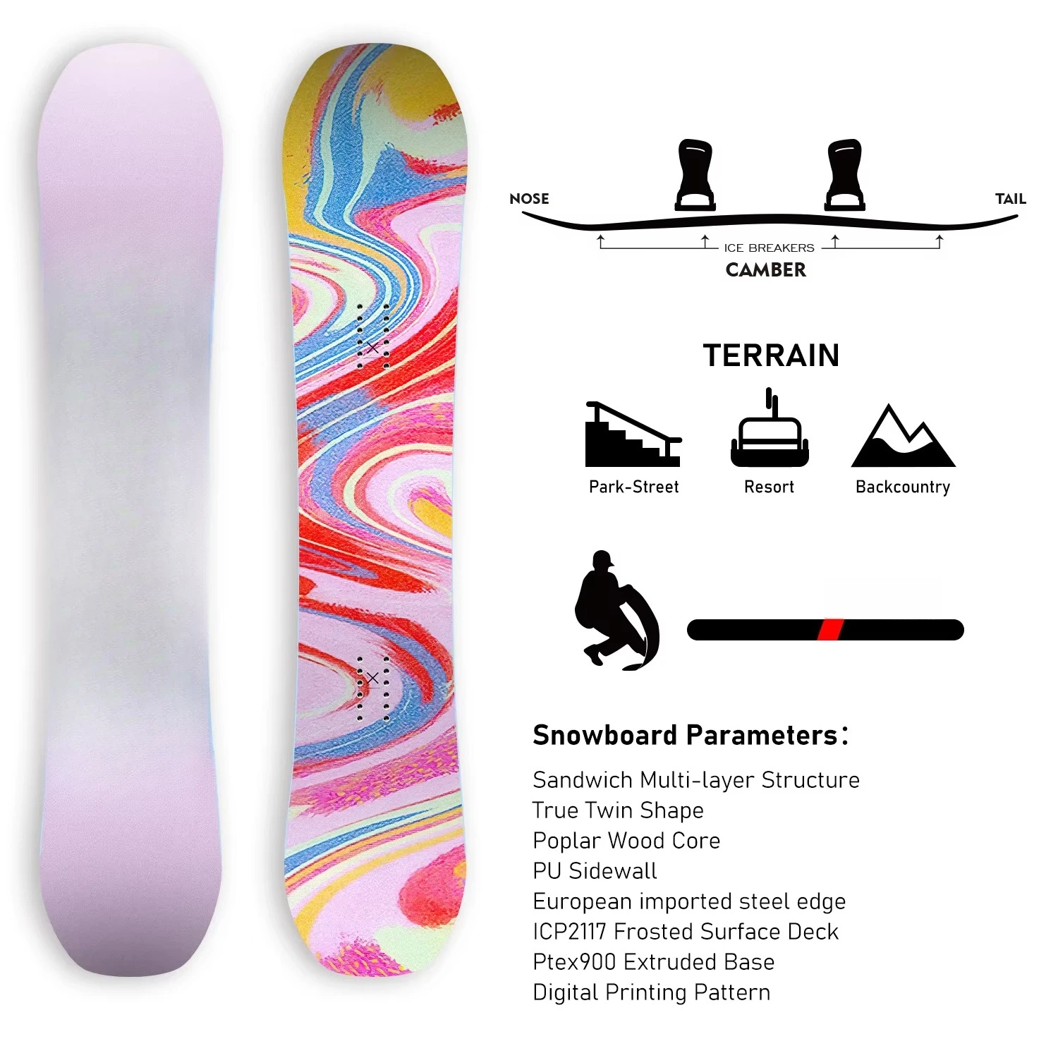 

Pink Snowboard Package for Women