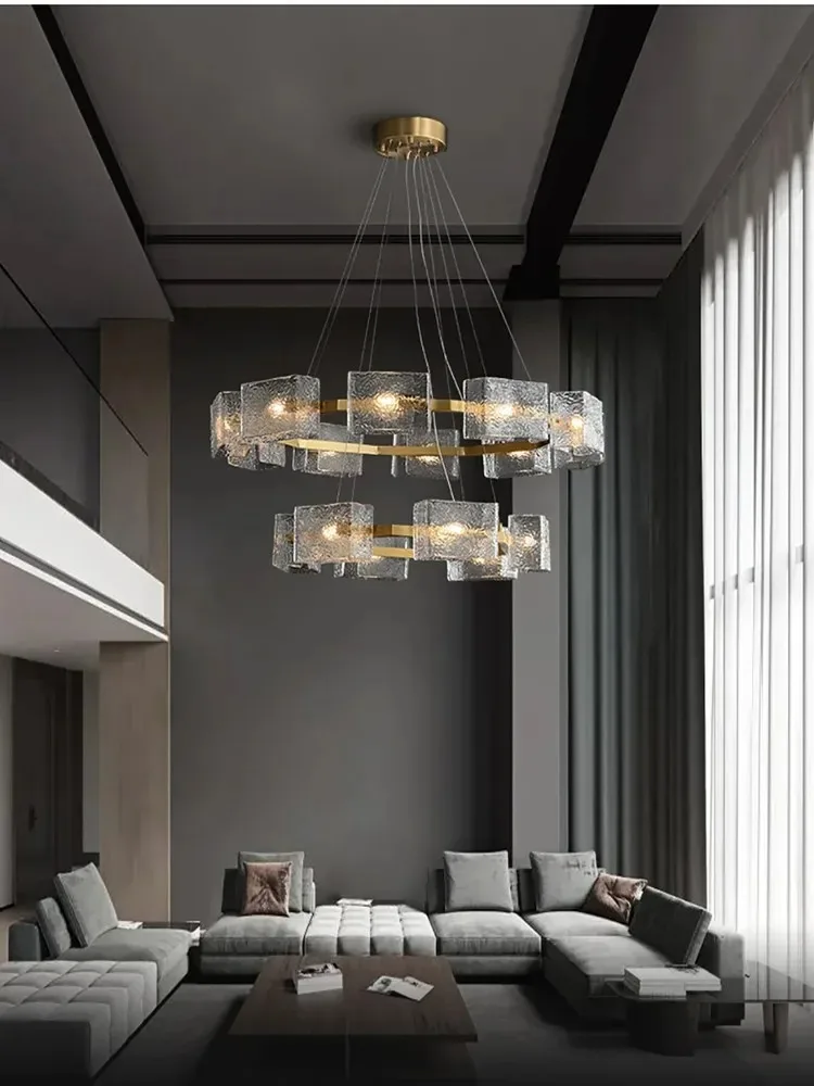 

Nordic light luxury crystal living room chandelier, suitable for glass indoor decoration chandeliers in restaurants