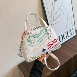 Women Fashion Letter Shoulder Bag Crossbody Bag Versatile Portable Three-dimensional Shell Bag