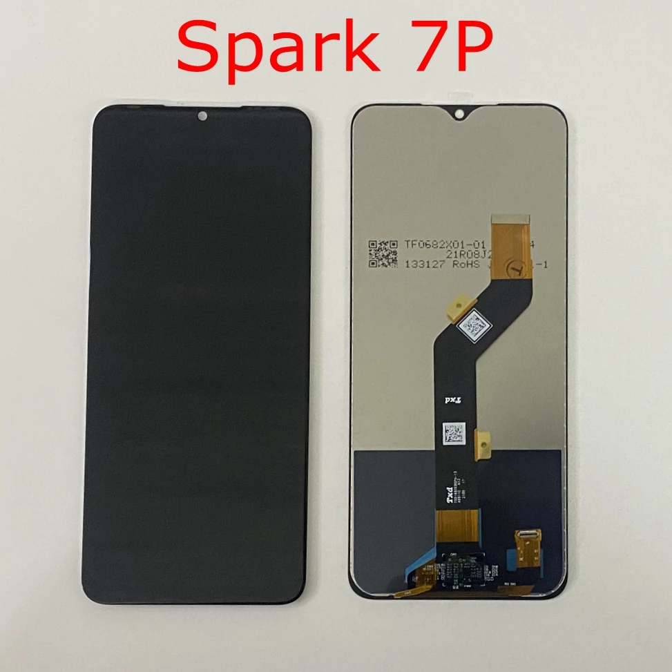 Original para Tecno Spark 7 pantalla KF6J KF6N LCD Digitalizador de pantalla táctil para Tecno Spark 7P KF7j LCD Spark 7T KF6p 7 Pro KF8 lcd