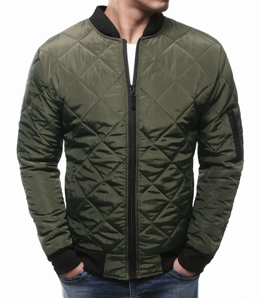 Solid Color Jacket Cotton-padded Jacket Lingge Stitched Thickened Collar Cotton-padded Jacket Winter Warm Cotton-padded Jacket