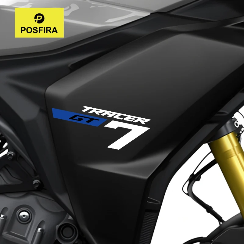 

POSFIRA наклейки на обтекатель мотоцикла, виниловые наклейки для Yamaha Tracer 7 GT 7GT 2025-2026, декоративные наклейки для мотоцикла, аксессуары