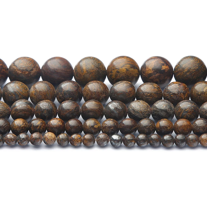 6 8 10mm Natural Stone Grey Marble Round Loose Spacer Beads For Jewelry Making DIY Bracelet Necklace Earring Accessories