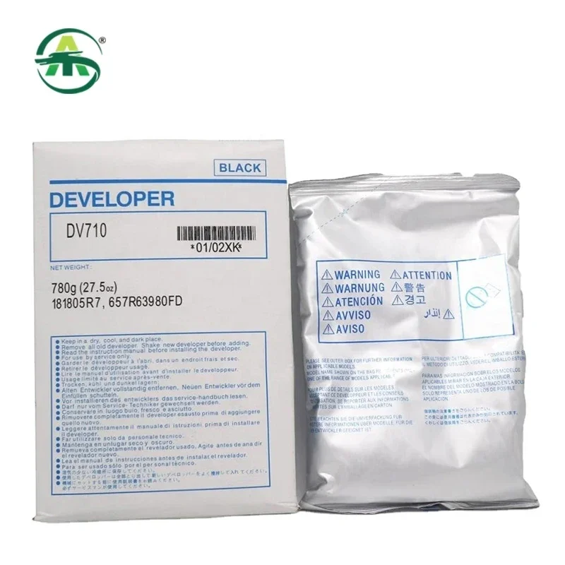 DV710 Developer for Konica Minolta Bizhub BH650 C600 600 750 5510 7155 7165 Compatible Developer Powder Black 780g/bag