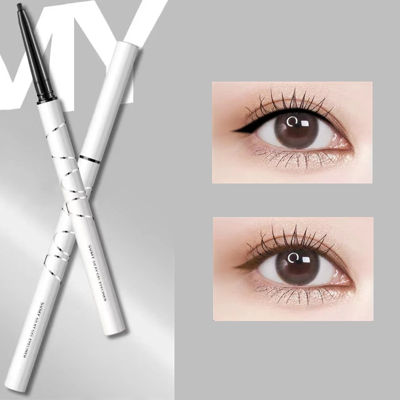 Penna per sopracciglia opaca impermeabile Trucco Doppia testa Durata Marrone Non sbavato Matita per sopracciglia Tinta con pennello Cosmetici