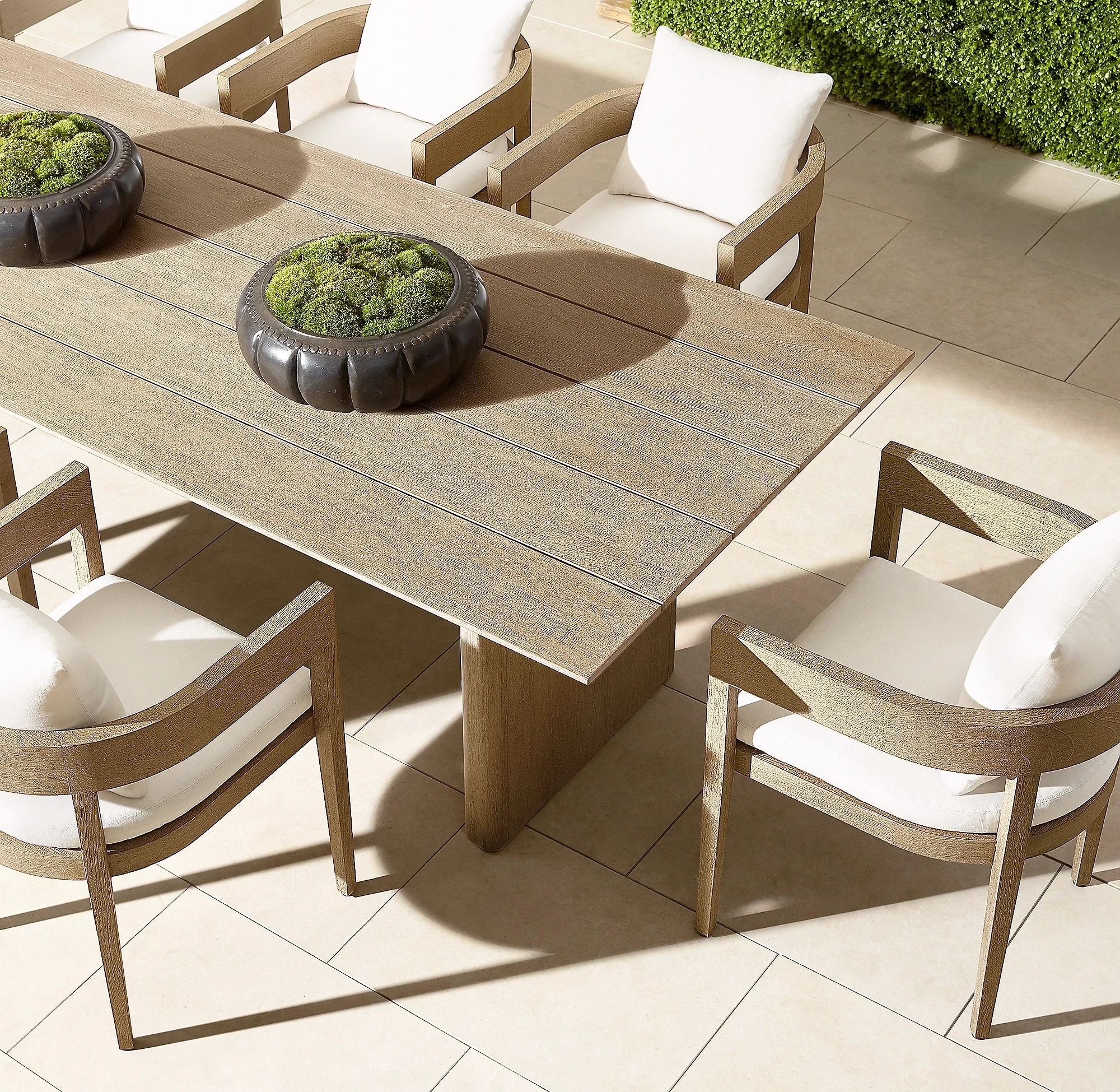 Luxury Outdoor Furniture Teak Garden Furniture Teak Wood Outdoor Dining Table And Chair Set