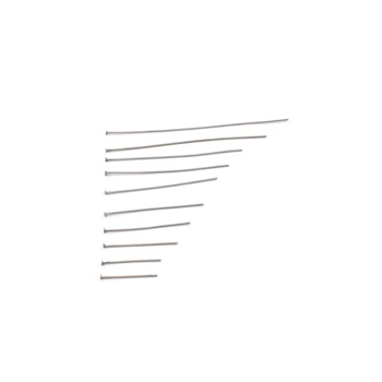 100Pcs 18-70mm נירוסטה מסמר הראש שטוח סיכות DIY עגילי ממצאי מחטי חרוז Headpins עבור תכשיטים ביצוע