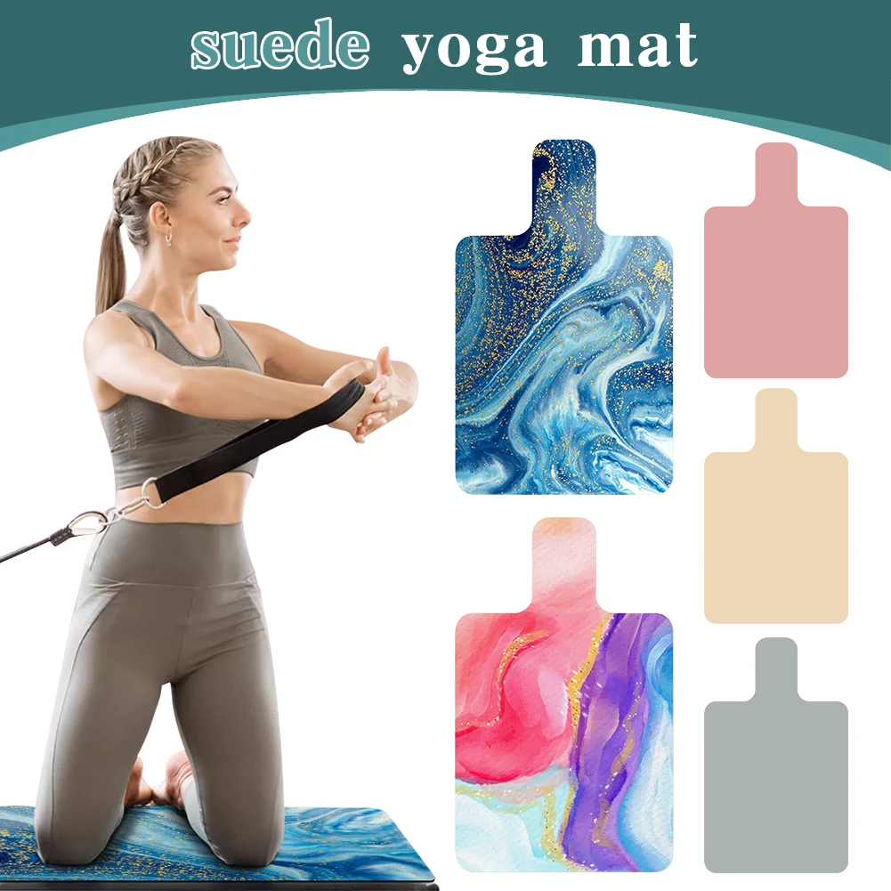 Pilates Reformer Mat Non-Slip Pilates Suede Rubber Yoga Mat Portable Pilates Reformer Machine Towel for Balance Training