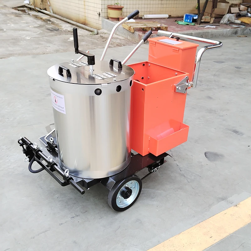 Road Marking Machine Cleaning Device Integrated Sweeping Line Marking Equipment Dirty Pavement Road Surface Line Painting Works