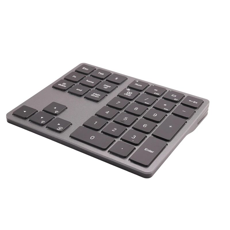 

1 PCS Backlight Bluetooth Numeric Keypad RGB Rechargeable 34 Keys Keypad Aluminum Numpad Keyboard For PC Laptop