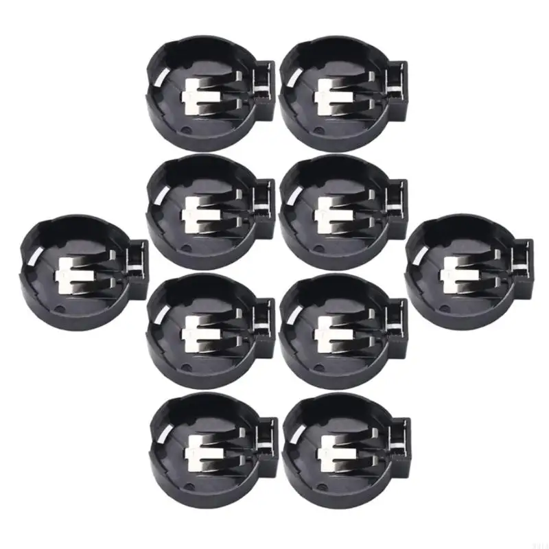 W91A 10 PCS Black Acter Actulet Doperter для 3 В кнопки батарея CR2477 Кнопка COIN Cell Кнопка