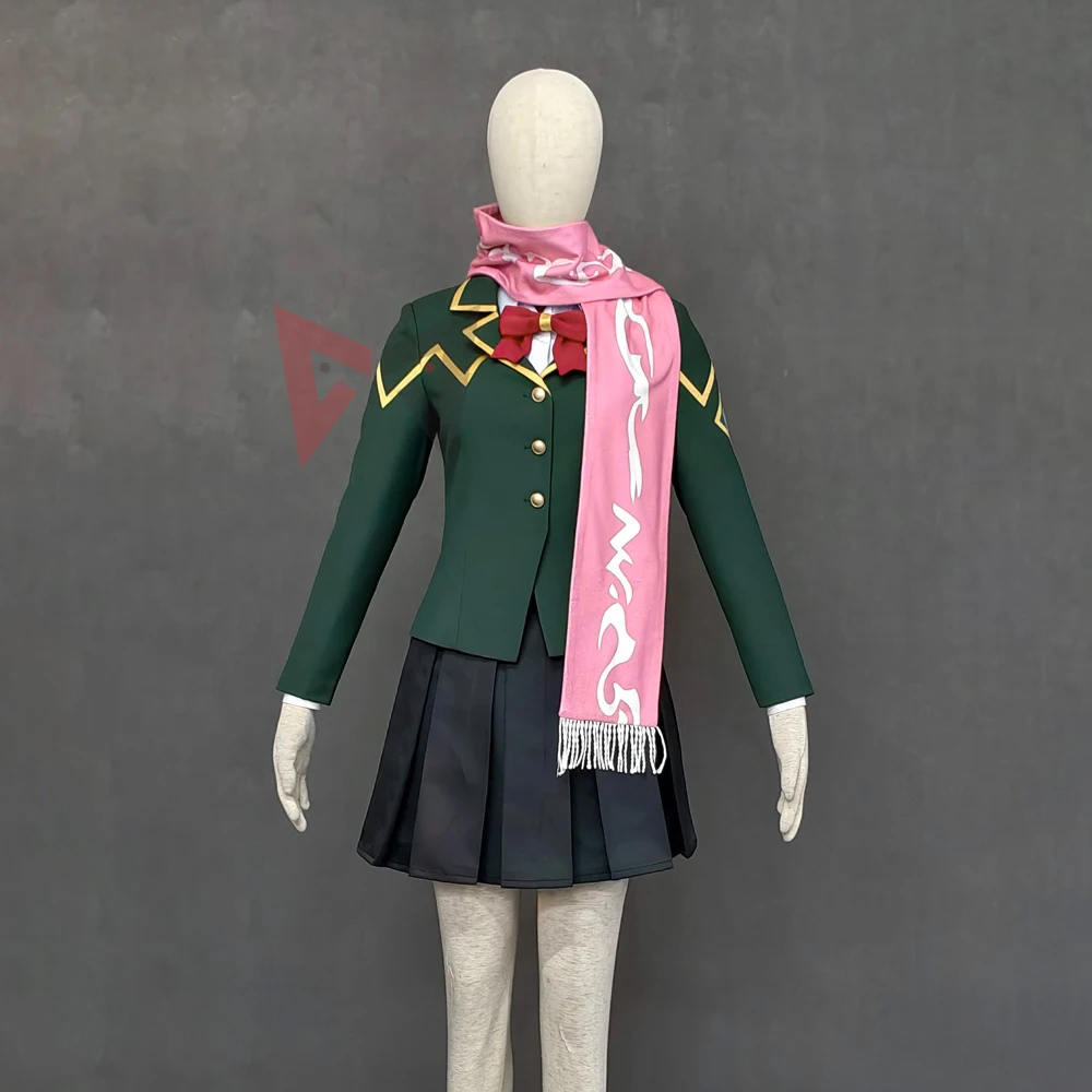 Nuevo disfraz de cosplay de Dragon Raja Cassell College, camisa, abrigo, falda, bufanda para fiesta de juegos, Halloween, talla grande para adultos