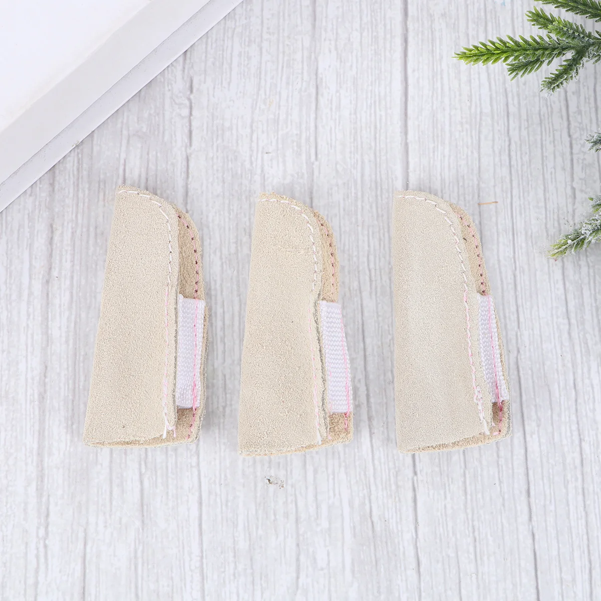 5pcs Finger Protector Thick Heat Insulation Sleeve For Scald Scratch Protection Jewelry Making Tool High Temperature