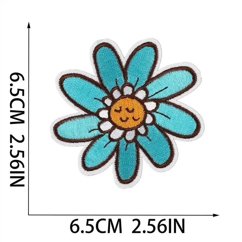 Embroidered Patch Iron On Patches for Clothing Pocket Bee Clothes Stickers Fabric Sewing Thermal Adhesive Applique Fusible