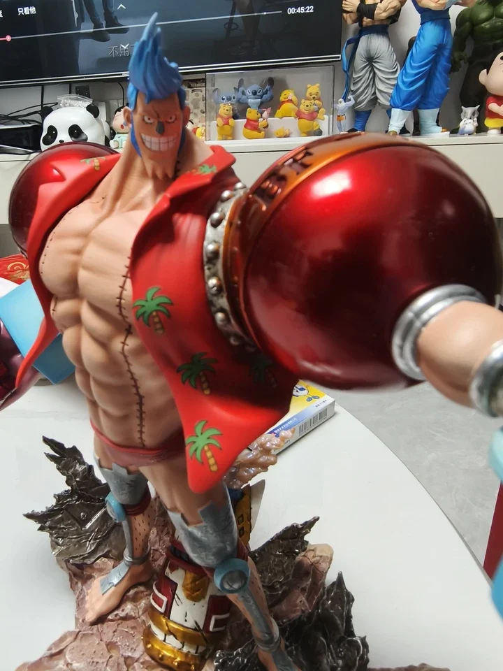 ワンピース アニメ周辺デスクトップ装飾置物 フランキー フィギュア 二次元 麦わら帽子共鳴モデル