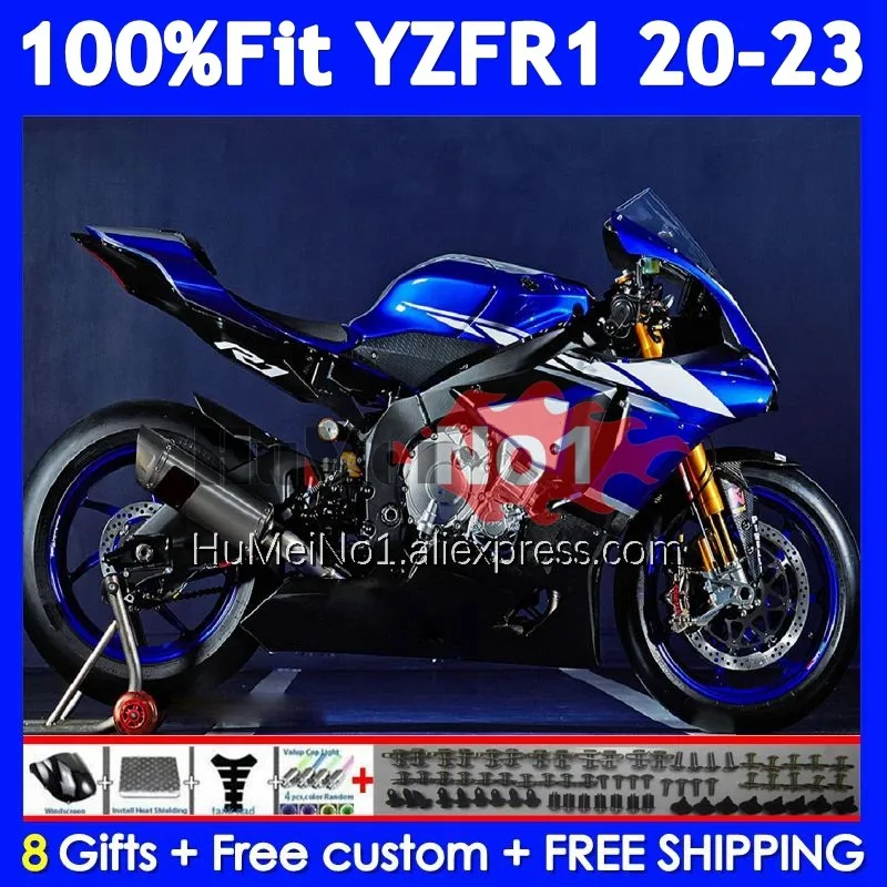 Injection For YAMAHA YZF R1 R 1 1000 YZF-R1 YZFR1 20 21 22 23 24 Blue black 371No.36 YZF1000 2020 2021 2022 2023 2024 Fairing