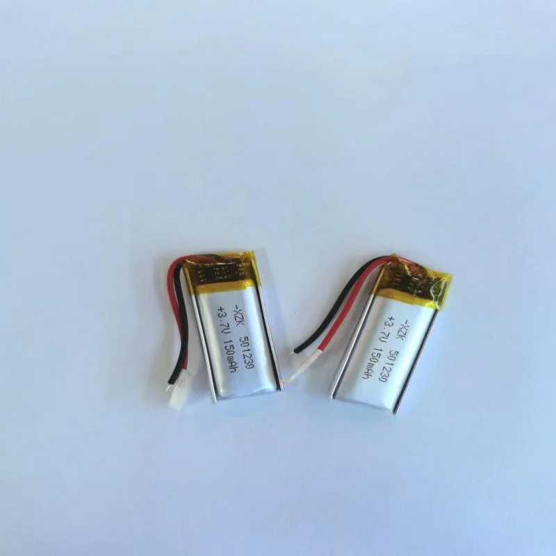 501230 Polymer Lithium Battery 150mAh-3.7V for Bluetooth Earbuds, Smart Wearables, LED Lights, and Remote Controls