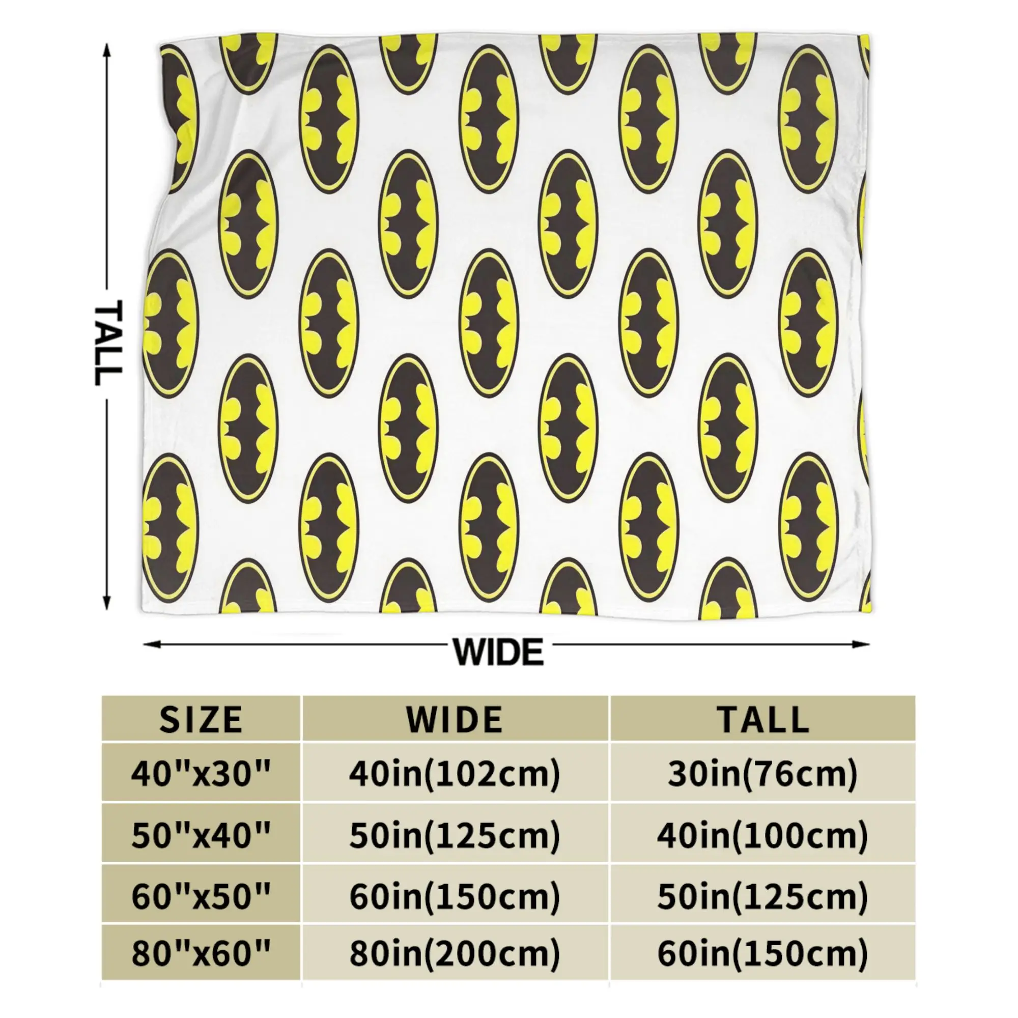 batmanes Throw Blanket for Couch  Soft Cozy Plush Blanket 50x60 Inch Multi-size Bedspread for All Seasons - view 3