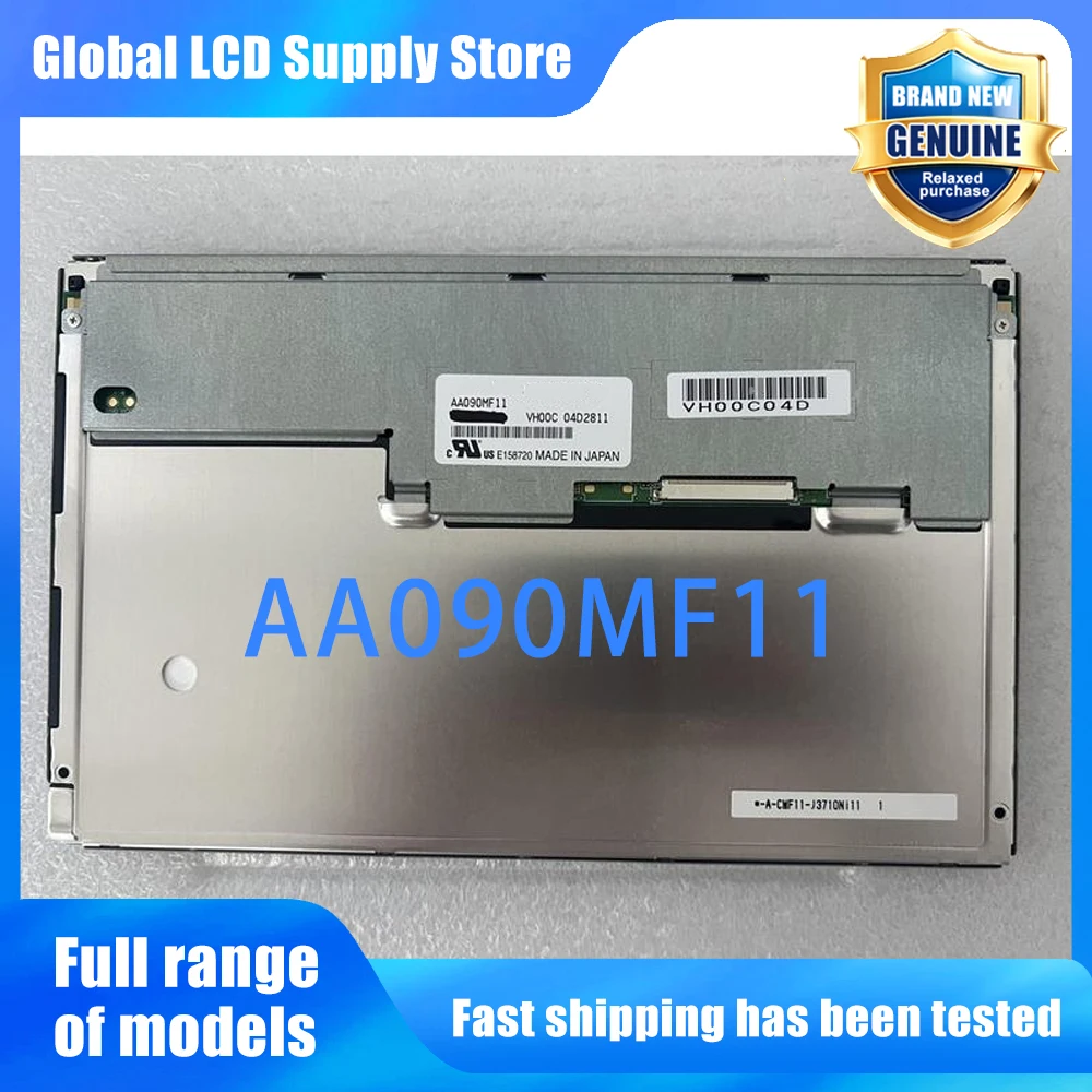 AA090MF11 9.0 Inch 800*480 LCD Screen Display Panel Replacement for Industrial HMI PLC Medical Device POS Terminal